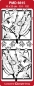 Preview: MD Sticker transparent Flower Fairies Winter Jasmine gold