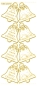 Preview: MD Sticker transparent Minicard Stickers gold Glocken