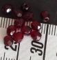 Preview: Glasfacettperlen 4 mm Dose mit 100 Stück granat