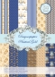 Preview: Reddy Cards Designerpapierset Nautical Gold