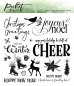 Preview: Picket Fence Studios Clear Stamps Transparente Stempel 6 x 6 inch Joyeux Noel