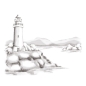 Preview: Spellbinders Lighthouse 3D Shading Stamp