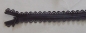 Preview: Spitzen Reißverschluss nahtverdeckt 22 cm schwarz