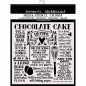 Preview: Stamperia Thick Stencil 18 x 18 Chocolate Cake