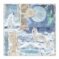 Preview: Stamperia Doppelseitiges Papier Antarctic Wolf