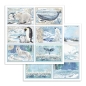 Preview: Stamperia Doppelseitiges Papier Antarctic Cards