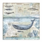Preview: Stamperia Doppelseitiges Papier Antarctic Whale