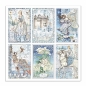 Preview: Stamperia Doppelseitiges Papier Winter Tales Cards