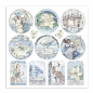 Preview: Stamperia Doppelseitiges Papier Winter Tales Frames