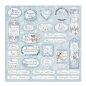 Preview: Stamperia Doppelseitiges Papier Winter Tales Tags and Frames