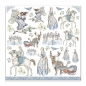 Preview: Stamperia Doppelseitiges Papier Winter Tales Tags and Frames
