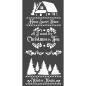 Preview: Stamperia Thick Stencil 12 x 25 cm Winter Magic