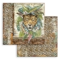 Preview: Stamperia Block Large 12 x 12 Inch mit 10 doppelseitig bedruckten Papieren Amazonia