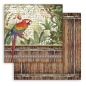 Preview: Stamperia Block Large 12 x 12 Inch mit 10 doppelseitig bedruckten Papieren Amazonia