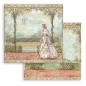 Preview: Stamperia 8 x 8 inch Small Paper Pad / 10 Papiere Sleeping Beauty