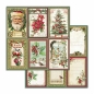 Preview: Stamperia Extra Small Paper Pad / 10 Papiere Classic Christmas