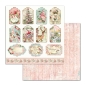 Preview: Stamperia Extra Small Paper Pad / 10 Papiere Pink Christmas