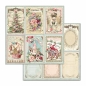 Preview: Stamperia Extra Small Paper Pad / 10 Papiere Pink Christmas