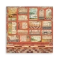 Preview: Stamperia Extra Small Pad 6 x 6 Inch mit 10 doppelseitig bedruckten Papieren Savana