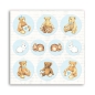 Preview: Stamperia 12 x 12 inch Paper Pack / Papiere BabyDream Blue