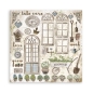 Preview: Stamperia 8 x 8 inch Small Paper Pad / 10 Papiere Romantic Garden House