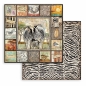 Preview: Stamperia 8 x 8 inch Small Paper Pad / 10 Papiere Savana