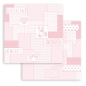 Preview: Stamperia 8 x 8 inch Small Paper Pad / 10 Papiere Background Selection Baby Dream Pink