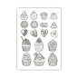 Preview: Stamperia A5 Silikon Mould Coffee and Chocolate Sweets