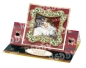 Preview: Reddy Cards Stanzbogen Weihnachtsmänner gold-laminiert, 4 Motive