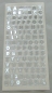 Preview: MD Sticker transparent silber alphabet abc disco (big)
