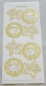 Preview: MD Sticker transparent Snowman Christmas sock gold