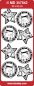 Preview: MD Sticker transparent Snowman Christmas sock gold