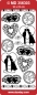 Preview: MD Sticker transparent Love Silhouets silber