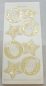 Preview: MD Sticker transparent gold Santa Claus Bells