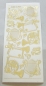 Preview: MD Sticker transparent Christmas music instruments gold