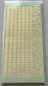 Preview: Stickerbogen 10 x 23 cm Spitzenbordüren und Ecken Gold-Spiegelfolie grün