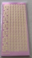 Preview: Stickerbogen 10 x 23 cm Spitzenbordüren und Ecken Gold-Spiegelfolie rose