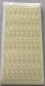 Preview: Stickerbogen 10 x 23 cm Blätterranken gold-perlmutt-gold