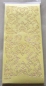 Preview: Stickerbogen 10 x 23 cm Perlmuttecken gold-perlmutt-gold