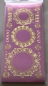 Preview: Stickerbogen 10 x 23 cm Spitzendecken rund Gold-Spiegelfolie rosé