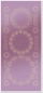 Preview: Stickerbogen 10 x 23 cm Spitzendecken rund Gold-Spiegelfolie rosé