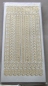 Preview: Stickerbogen 10 x 23 cm Perlmuttblätter gold-perlmutt-gold