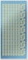 Preview: Stickerbogen 10 x 23 cm Spitzenbordüren und Ecken Gold-Spiegelfolie blau