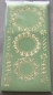 Preview: Stickerbogen 10 x 23 cm Spitzendecken rund Gold-Spiegelfolie grün