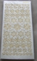 Preview: Stickerbogen 10 x 23 cm Perlmutt Eiskristalle gold-perlmutt-silber