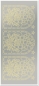 Preview: Stickerbogen 10 x 23 cm Weihnachtsfenster Gold-Spiegelfolie silber
