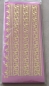 Preview: Stickerbogen 10 x 23 cm Spitzenränder 1, groß Gold-Spiegelfolie rosé