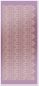 Preview: Stickerbogen 10 x 23 cm Spitzenränder 1, groß Gold-Spiegelfolie rosé