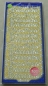 Preview: Stickerbogen 10 x 23 cm ""Frohe Weihnachten"" Glitzer gold