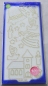 Preview: Stickerbogen 10 x 23 cm Aufkleber Flitter Transparent Weihnacht I gold